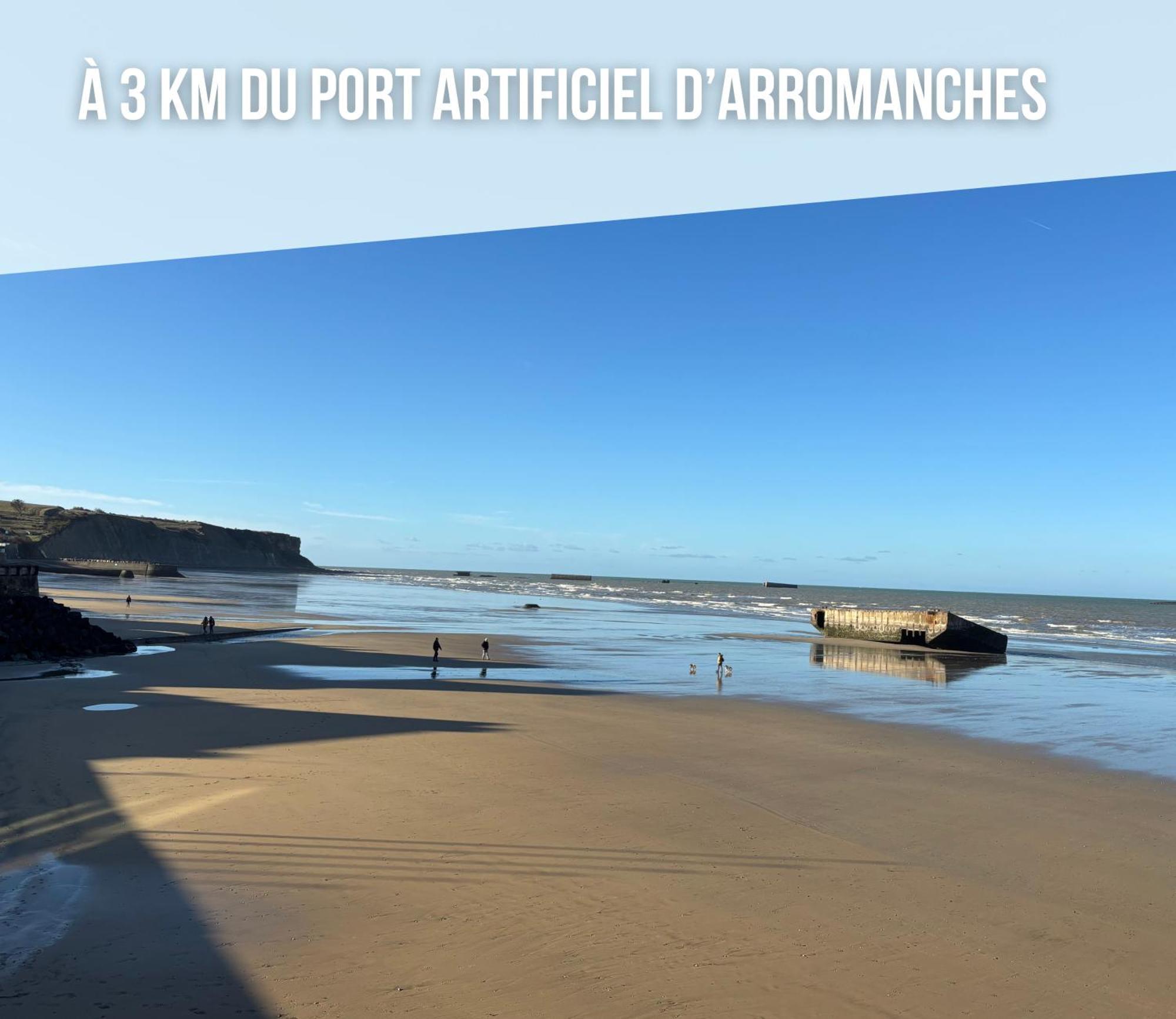 Villa Des Pontons Maison 5 Chambres Avec Grand Jardin Clos Et Belle Terrasse Sejour Spacieux Lumineux A 2 Kms De La Plage D'Arromanches Pres De Bayeux, Omaha Beach - Table De Ping Pong - Garage Tracy-sur-Mer Exterior foto